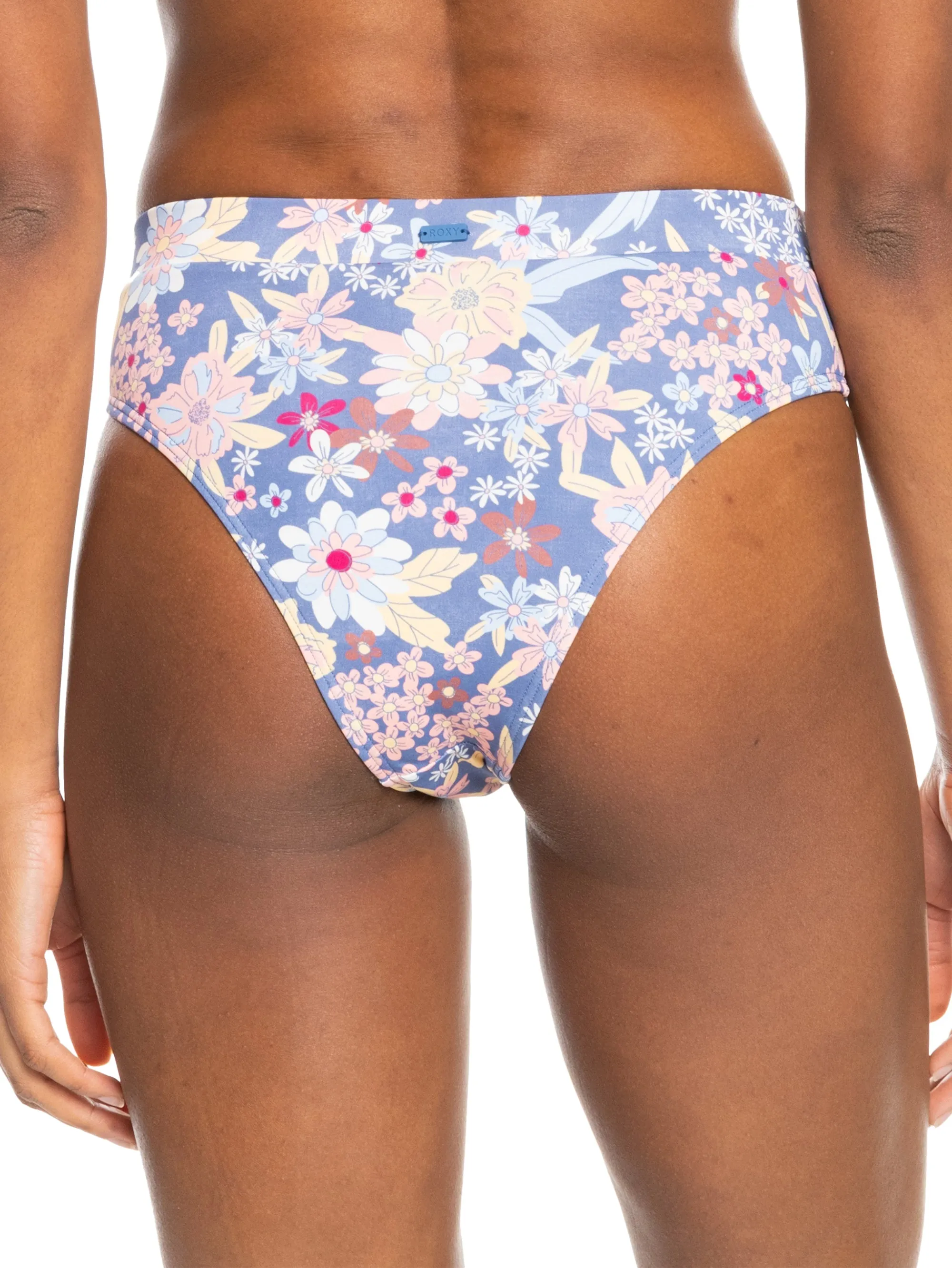 Womens Printed Beach Classics Mid Waist Bikini Bottoms
