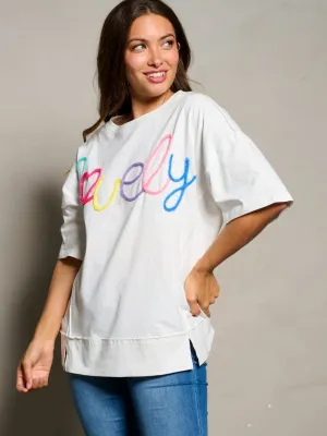 WOMEN'S SHORT SLEEVE GRAPHIC BLOUSE TOP