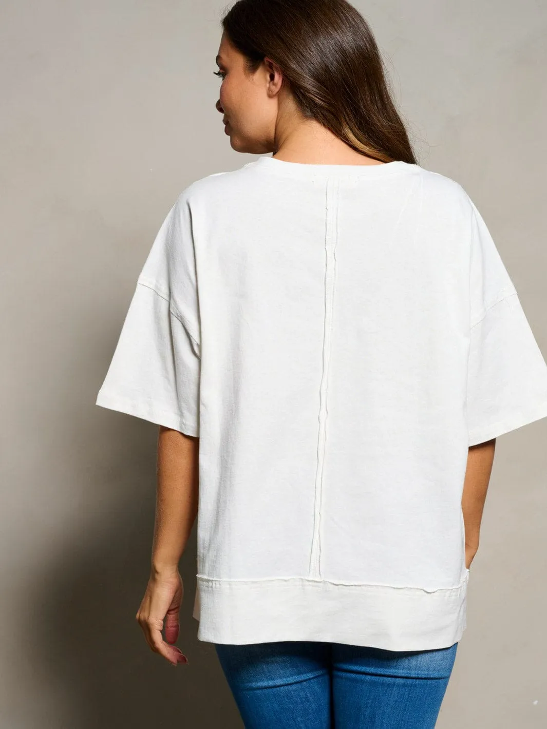 WOMEN'S SHORT SLEEVE GRAPHIC BLOUSE TOP