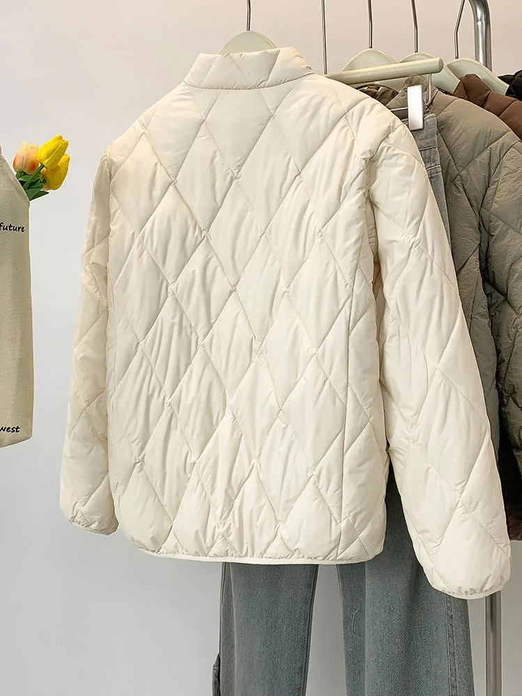 Women's Stylish Windproof Puffer Jacket for Casual Wear