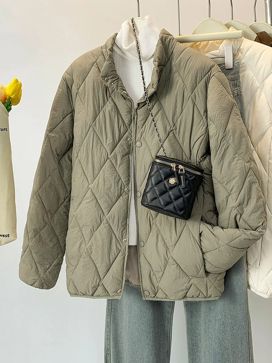 Women's Stylish Windproof Puffer Jacket for Casual Wear