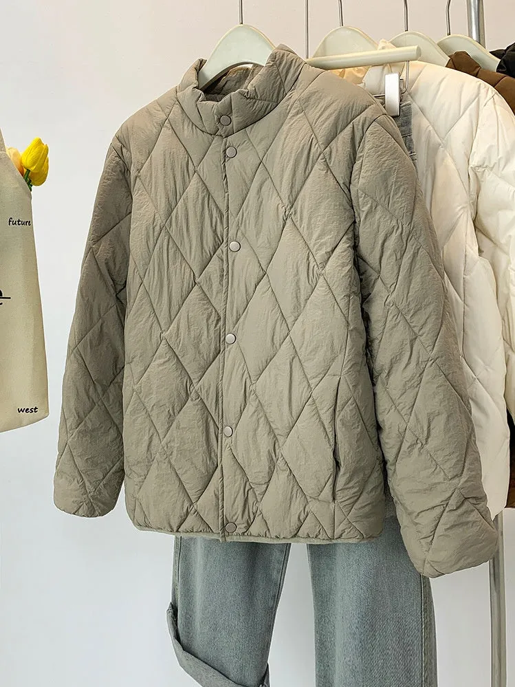Women's Stylish Windproof Puffer Jacket for Casual Wear