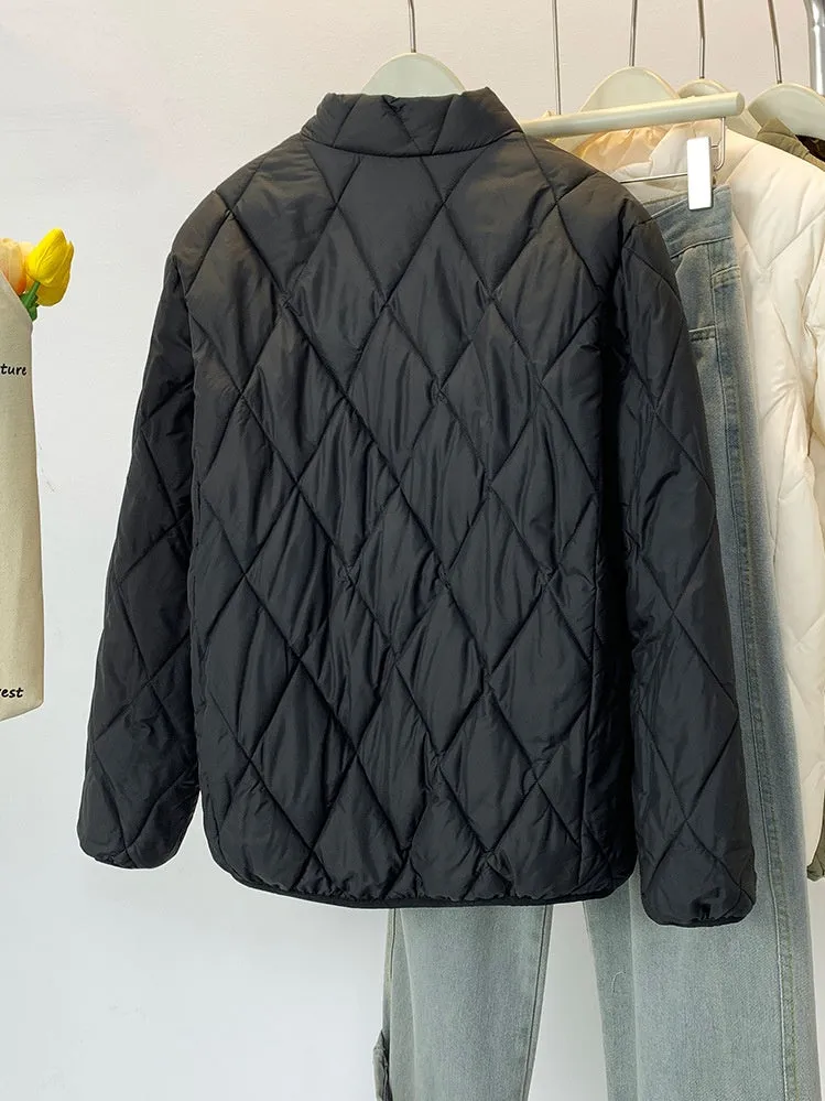 Women's Stylish Windproof Puffer Jacket for Casual Wear