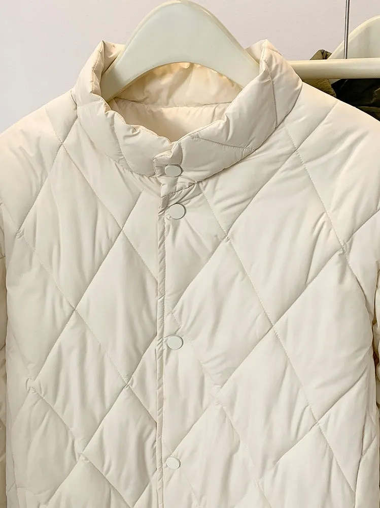 Women's Stylish Windproof Puffer Jacket for Casual Wear