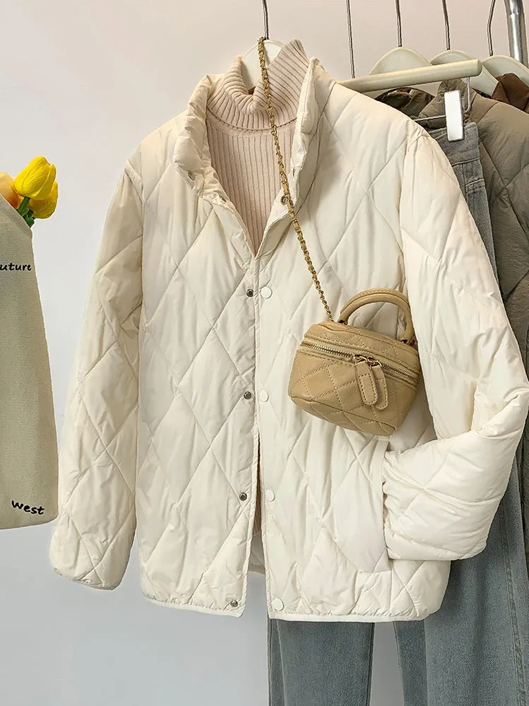 Women's Stylish Windproof Puffer Jacket for Casual Wear