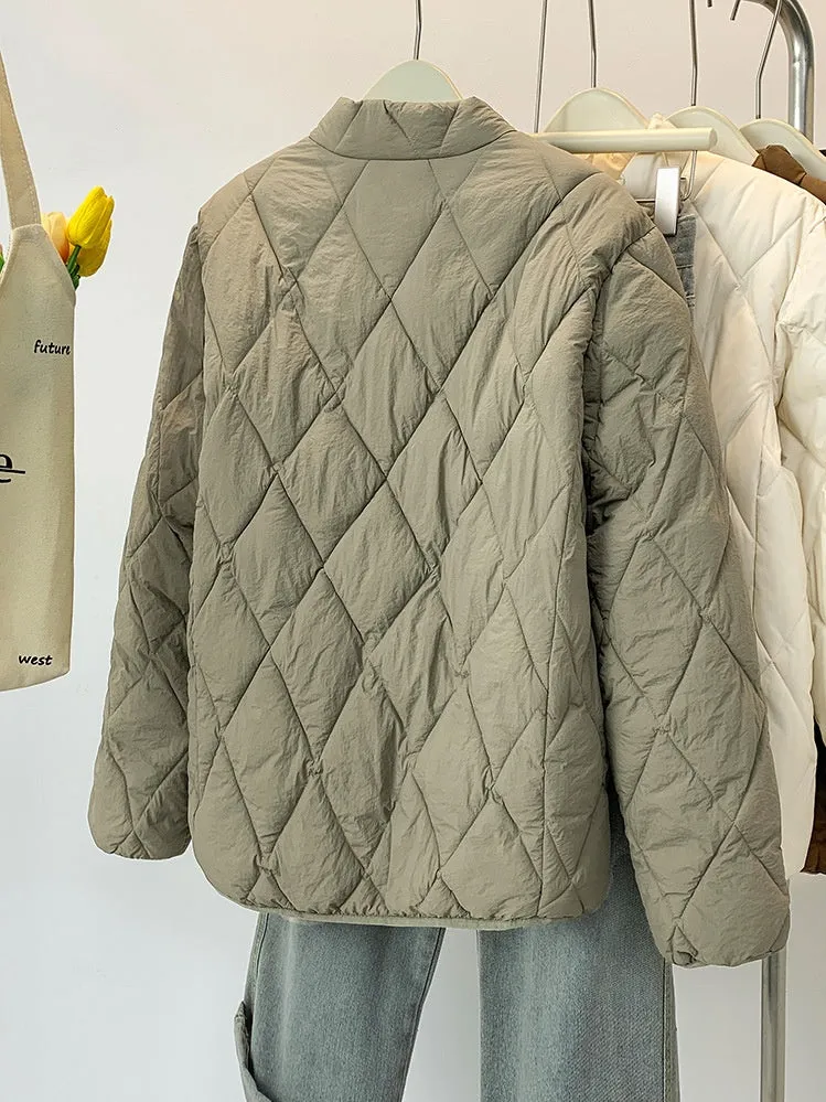 Women's Stylish Windproof Puffer Jacket for Casual Wear