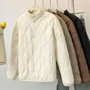 Women's Stylish Windproof Puffer Jacket for Casual Wear