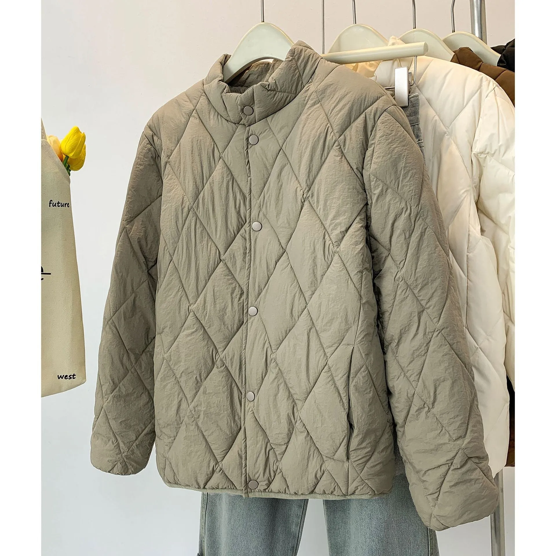 Women's Stylish Windproof Puffer Jacket for Casual Wear