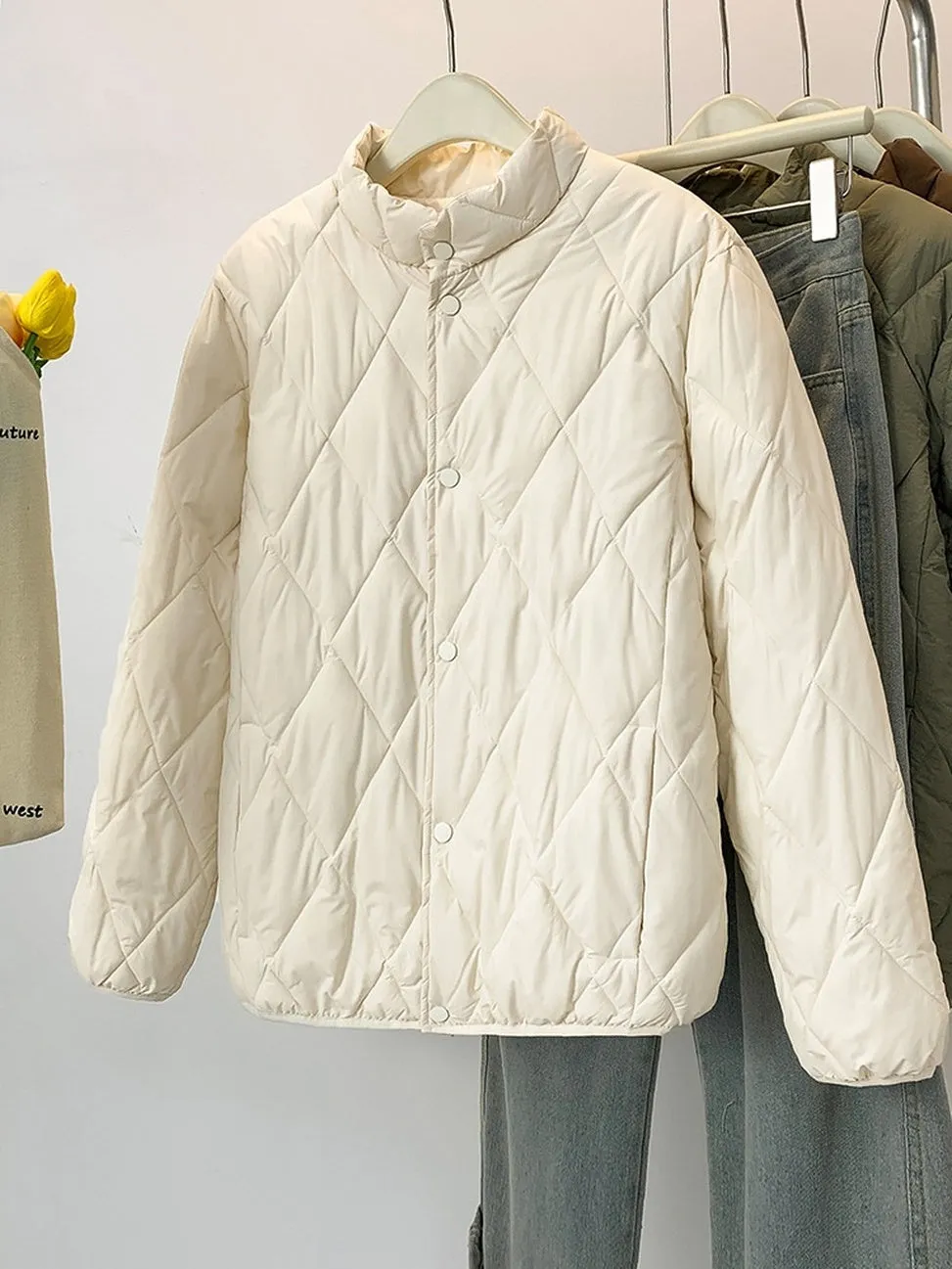 Women's Stylish Windproof Puffer Jacket for Casual Wear