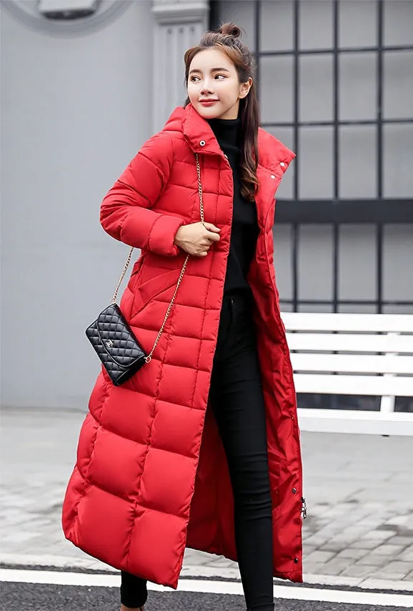 Women's Thickened Quilted Puffer Coat Windproof and Stain-Resistant