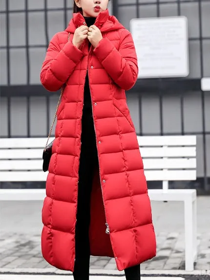 Women's Thickened Quilted Puffer Coat Windproof and Stain-Resistant
