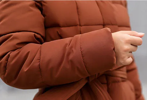 Women's Thickened Quilted Puffer Coat Windproof and Stain-Resistant