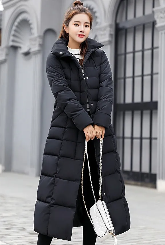 Women's Thickened Quilted Puffer Coat Windproof and Stain-Resistant