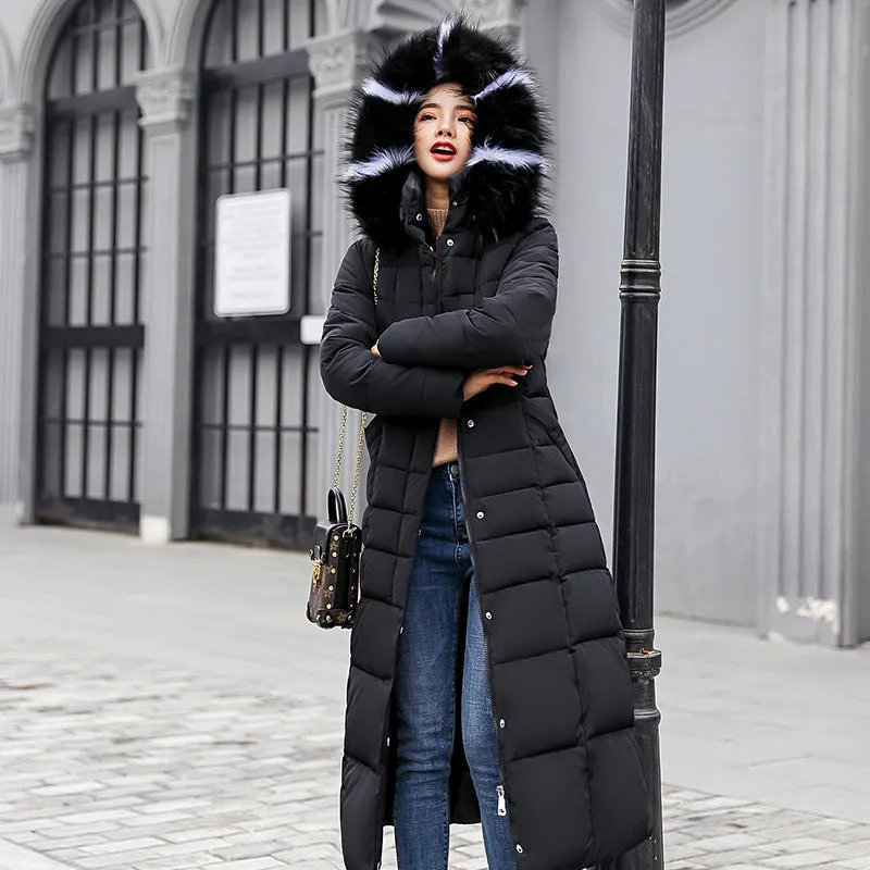 Women's Thickened Quilted Puffer Coat Windproof and Stain-Resistant