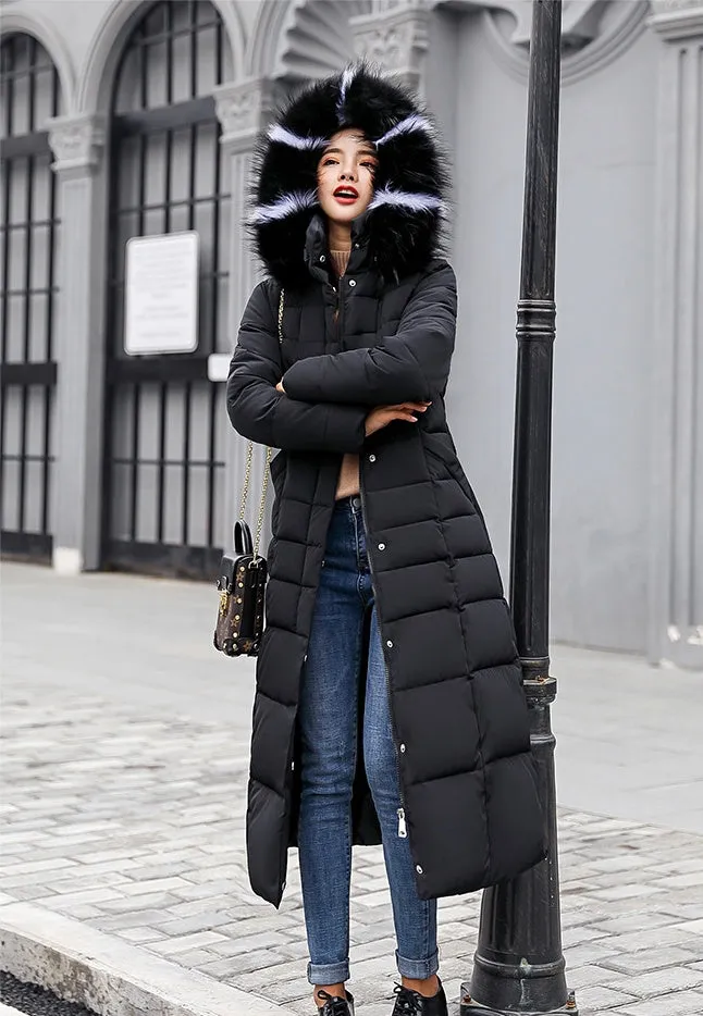Women's Thickened Quilted Puffer Coat Windproof and Stain-Resistant