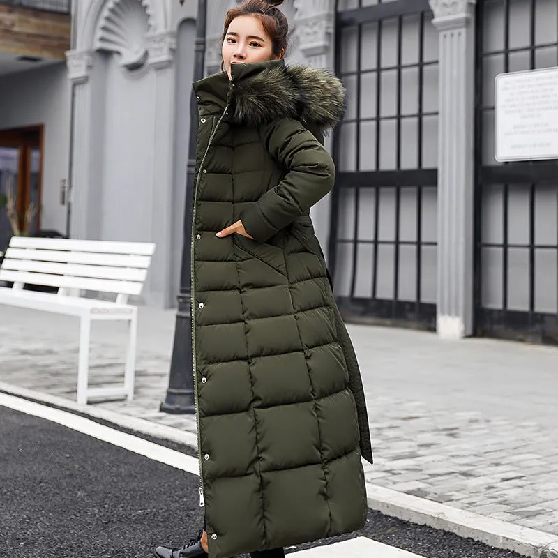 Women's Thickened Quilted Puffer Coat Windproof and Stain-Resistant