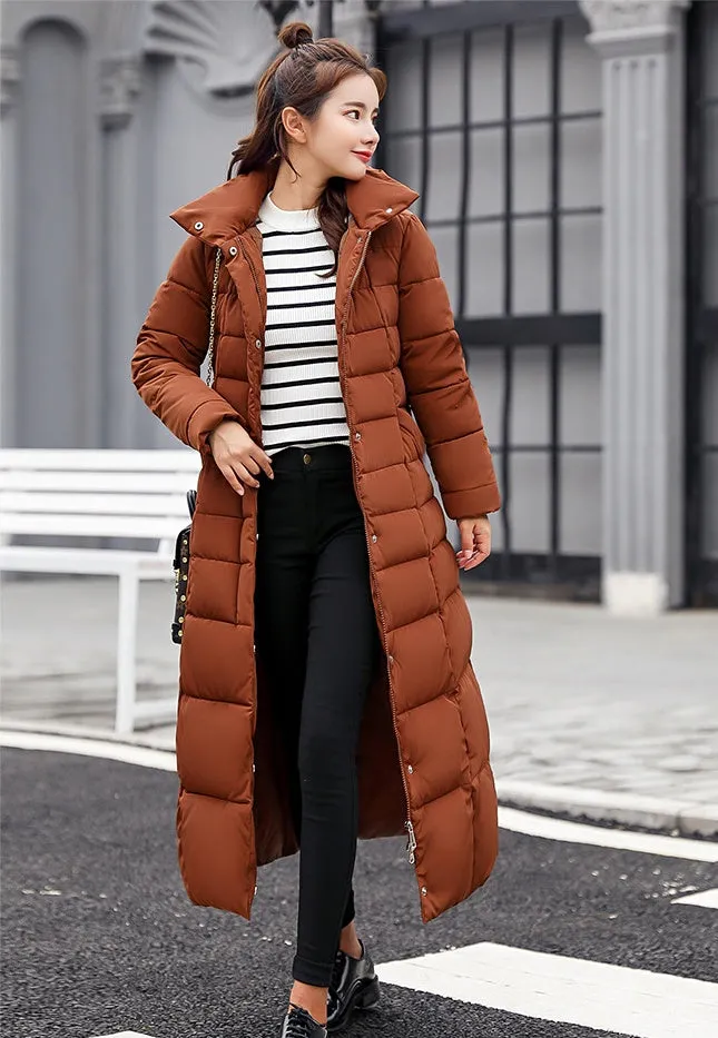 Women's Thickened Quilted Puffer Coat Windproof and Stain-Resistant