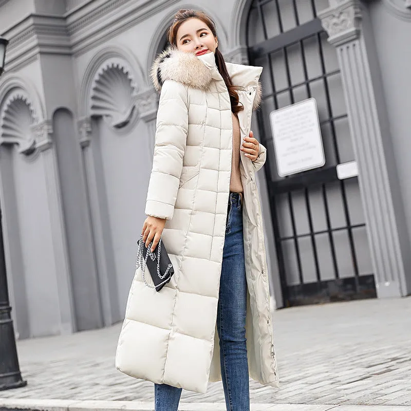 Women's Thickened Quilted Puffer Coat Windproof and Stain-Resistant