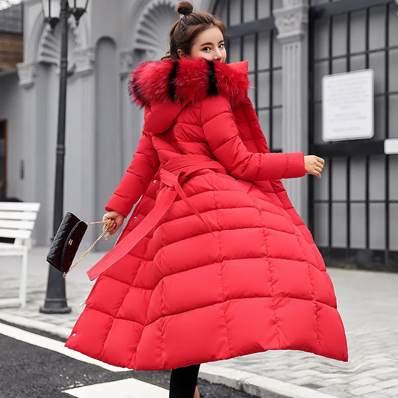 Women's Thickened Quilted Puffer Coat Windproof and Stain-Resistant