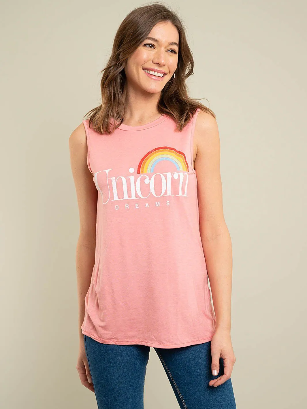 WOMEN'S UNICORN GRAPHIC TOP