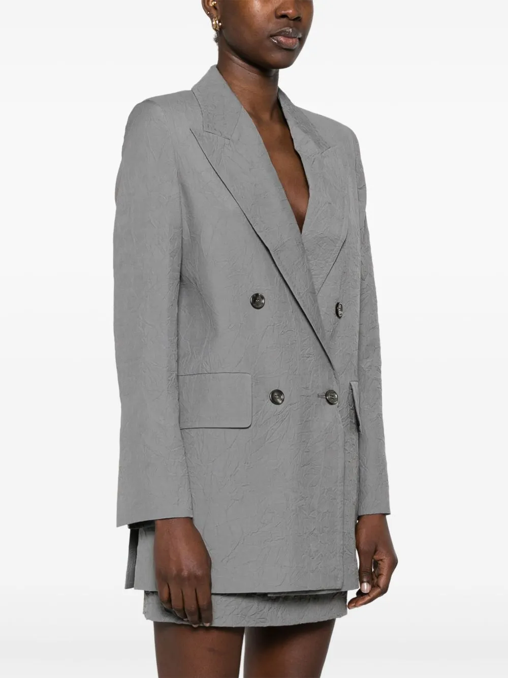 Wool double-breasted jacket