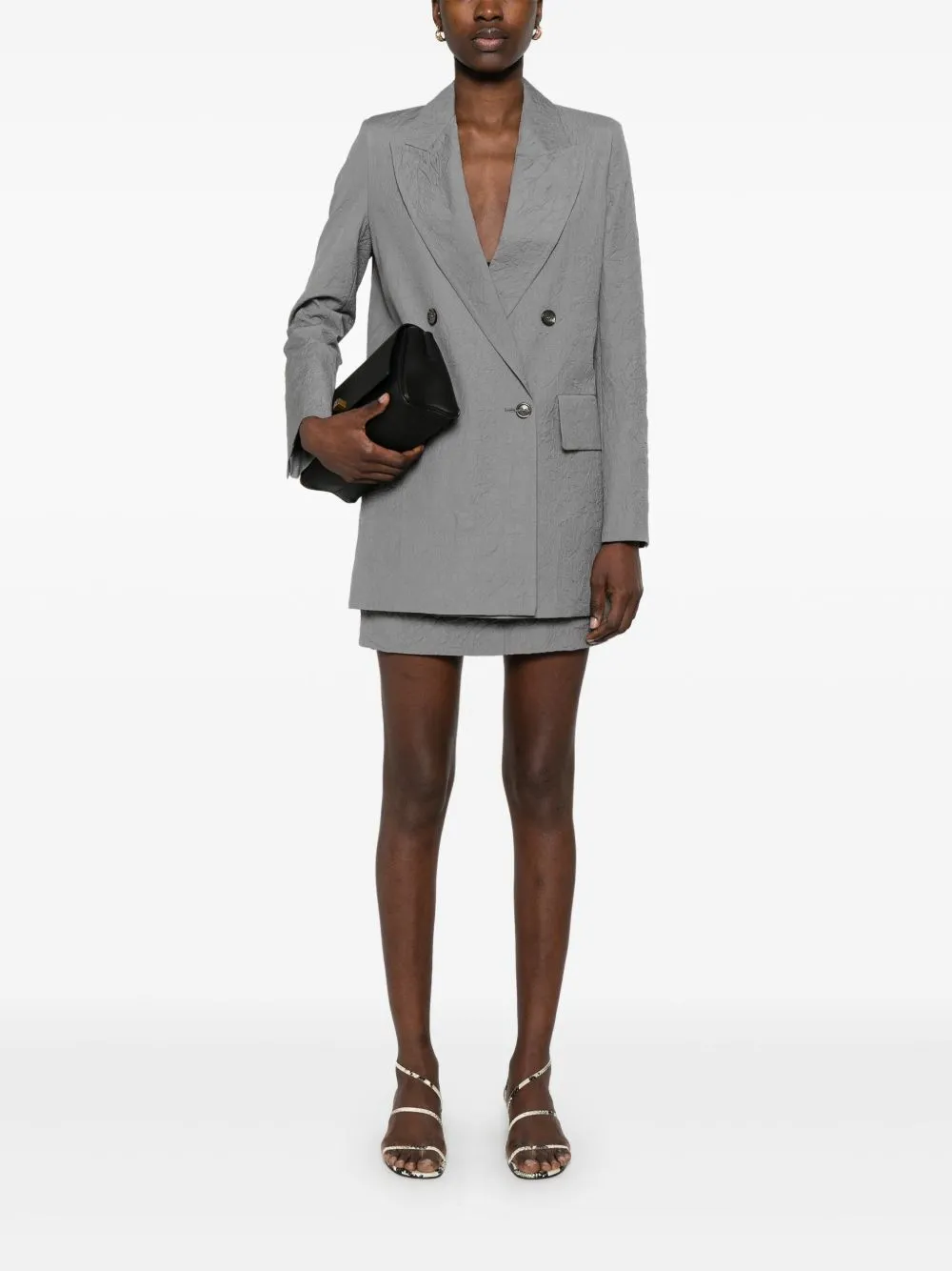 Wool double-breasted jacket