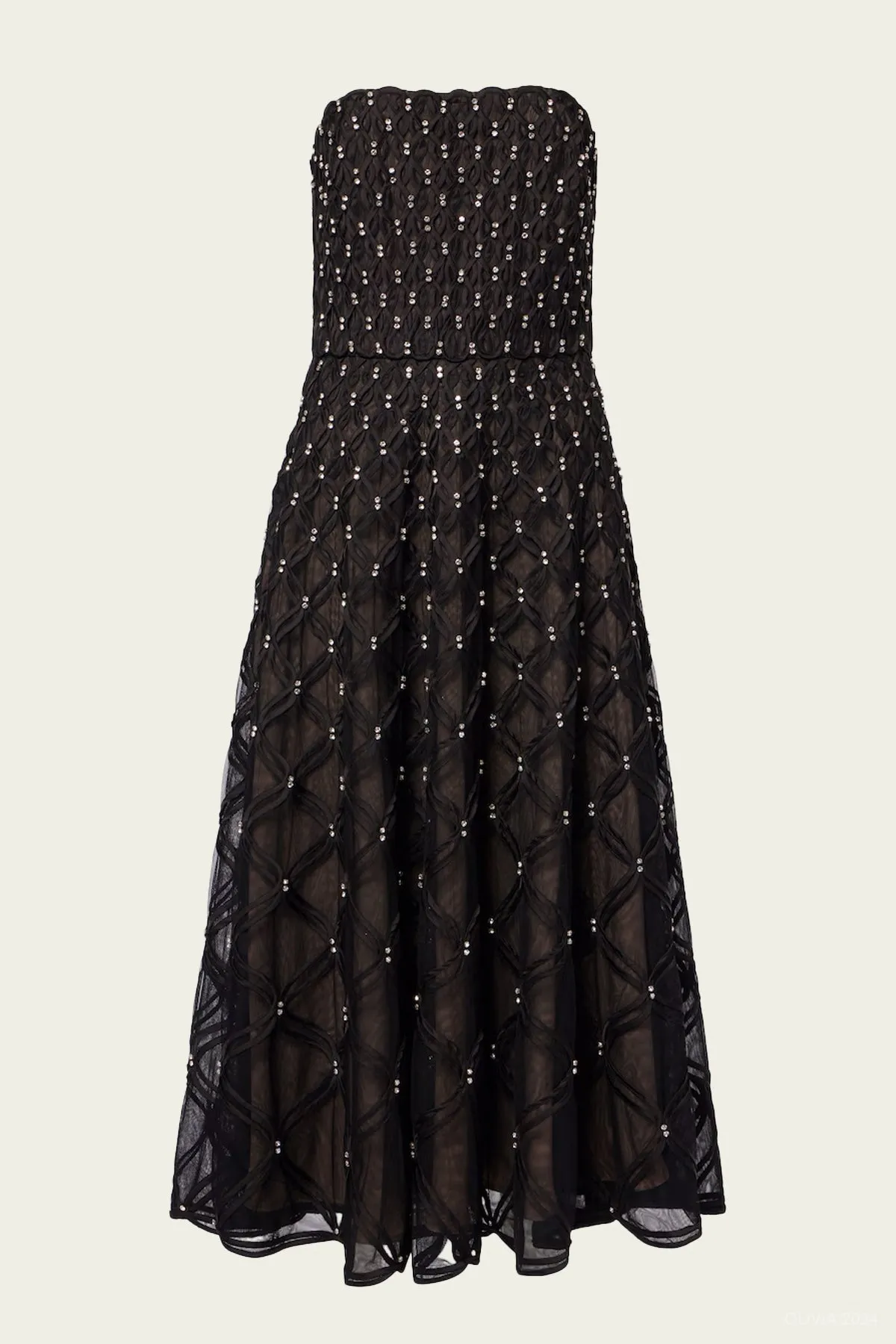 Xolani Midi Dress in Black