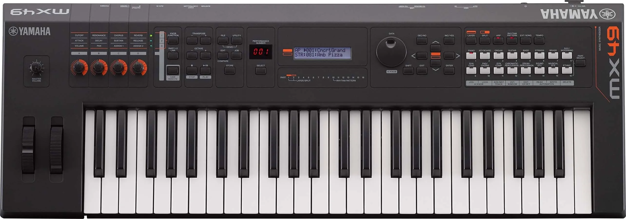 YAMAHA MX49II BK