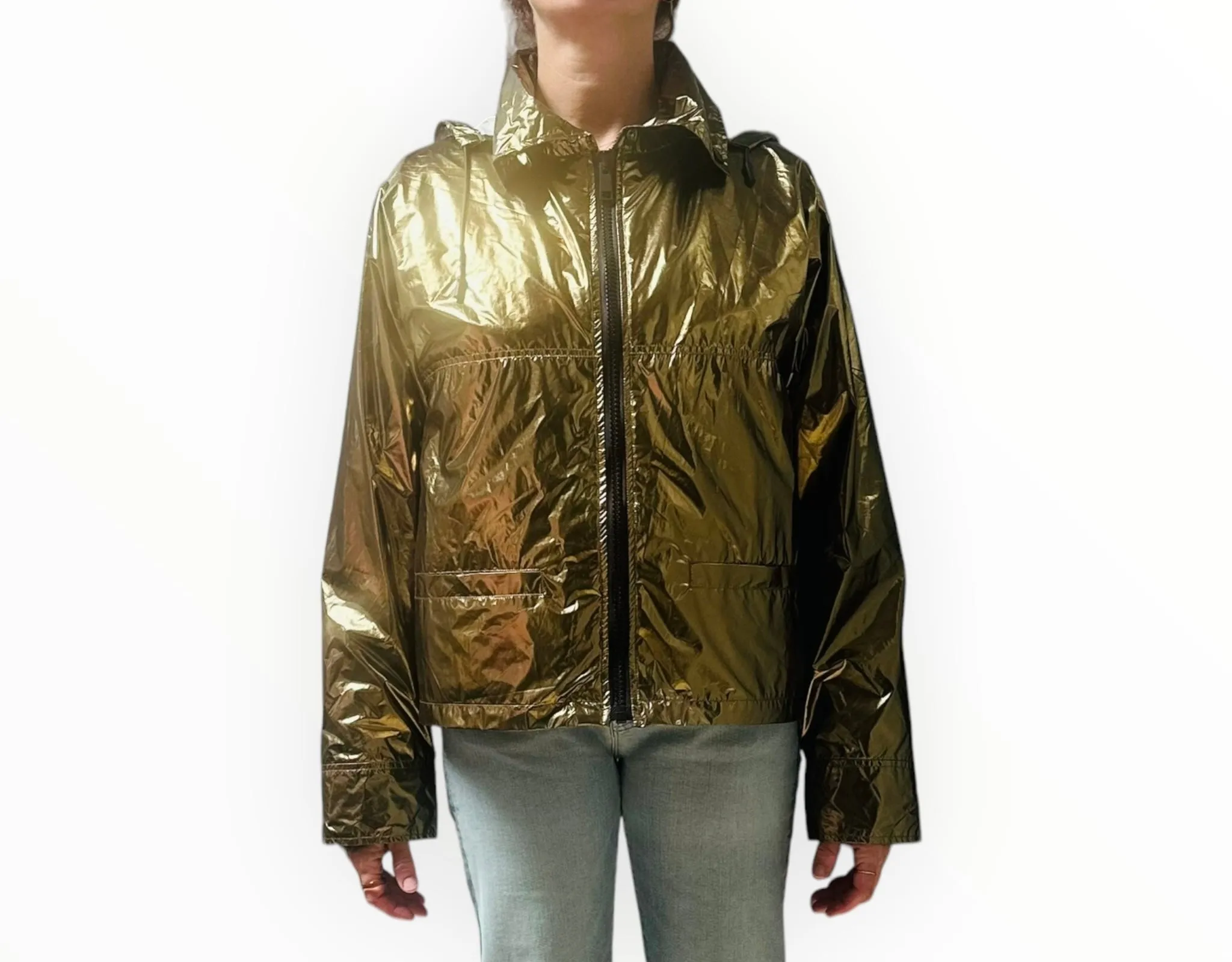 Yves Salomon Double Jacket - Gold - Size 38