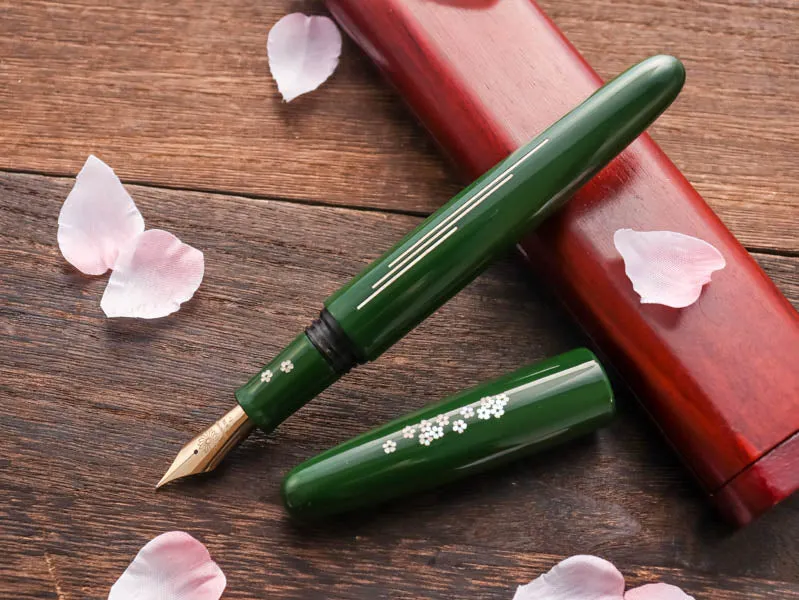 Zogan Sakura River - Urushi Green