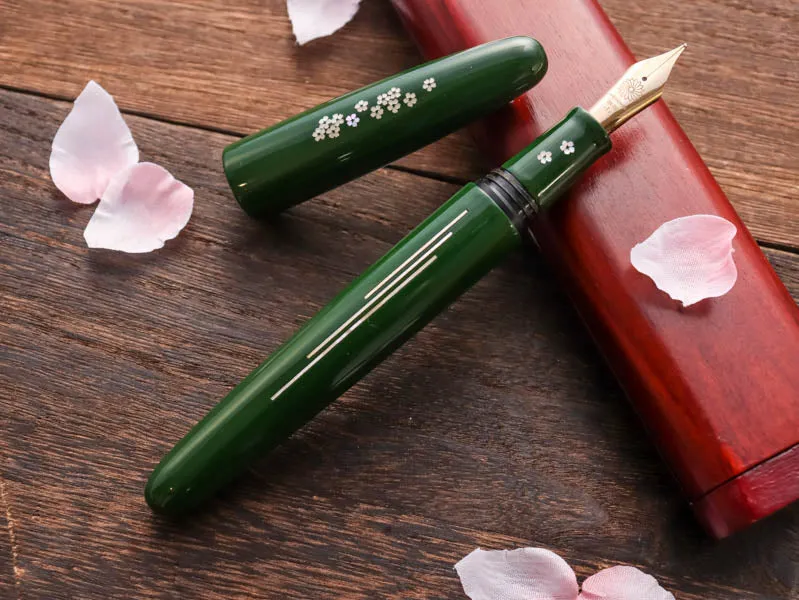 Zogan Sakura River - Urushi Green